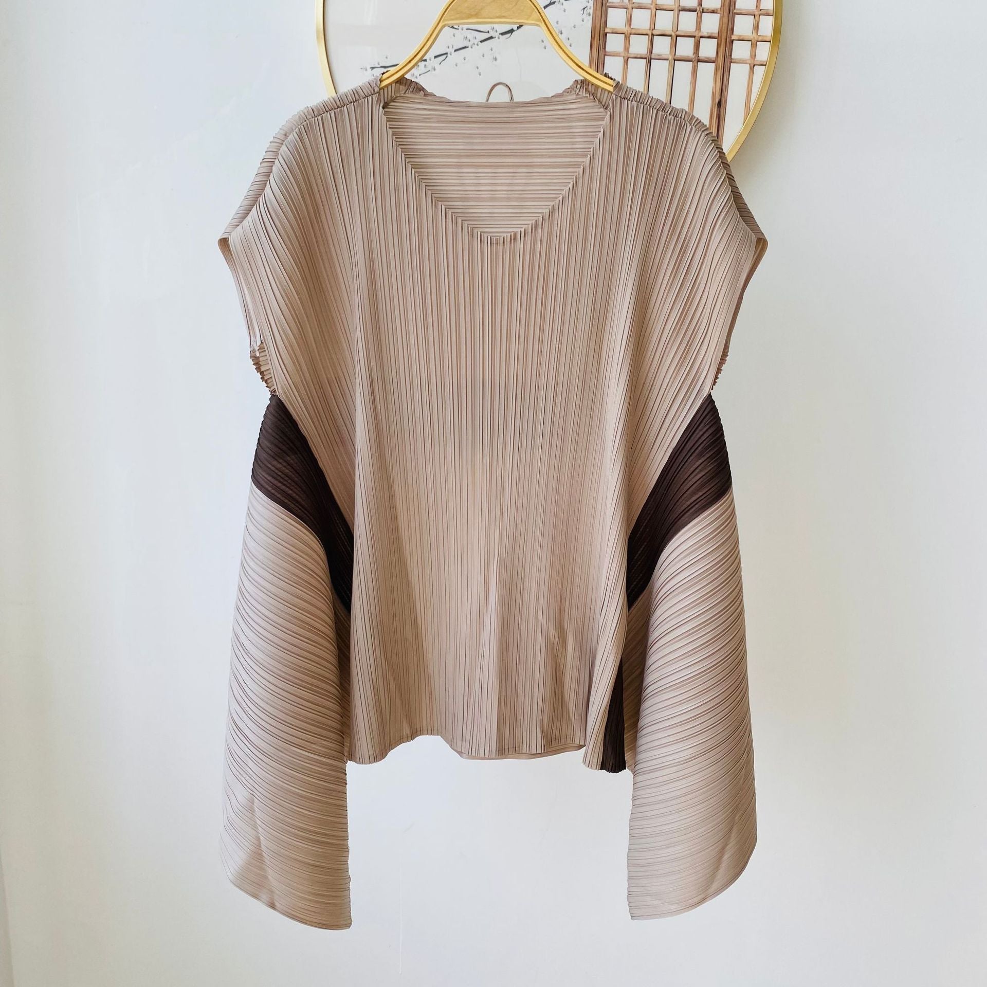 High-end Pleated Fashion Irregular Casual Top and Pants Set