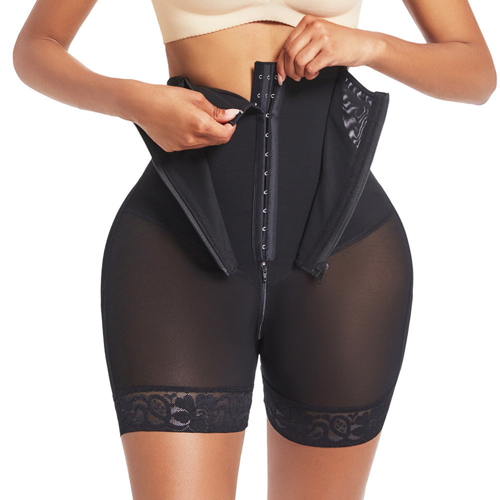 High-Waisted Lace Shaping Pants for Women, Body-Shaping Tummy Control Underwear with Butt-Lifting Effect, Slimming and Contouring Panty