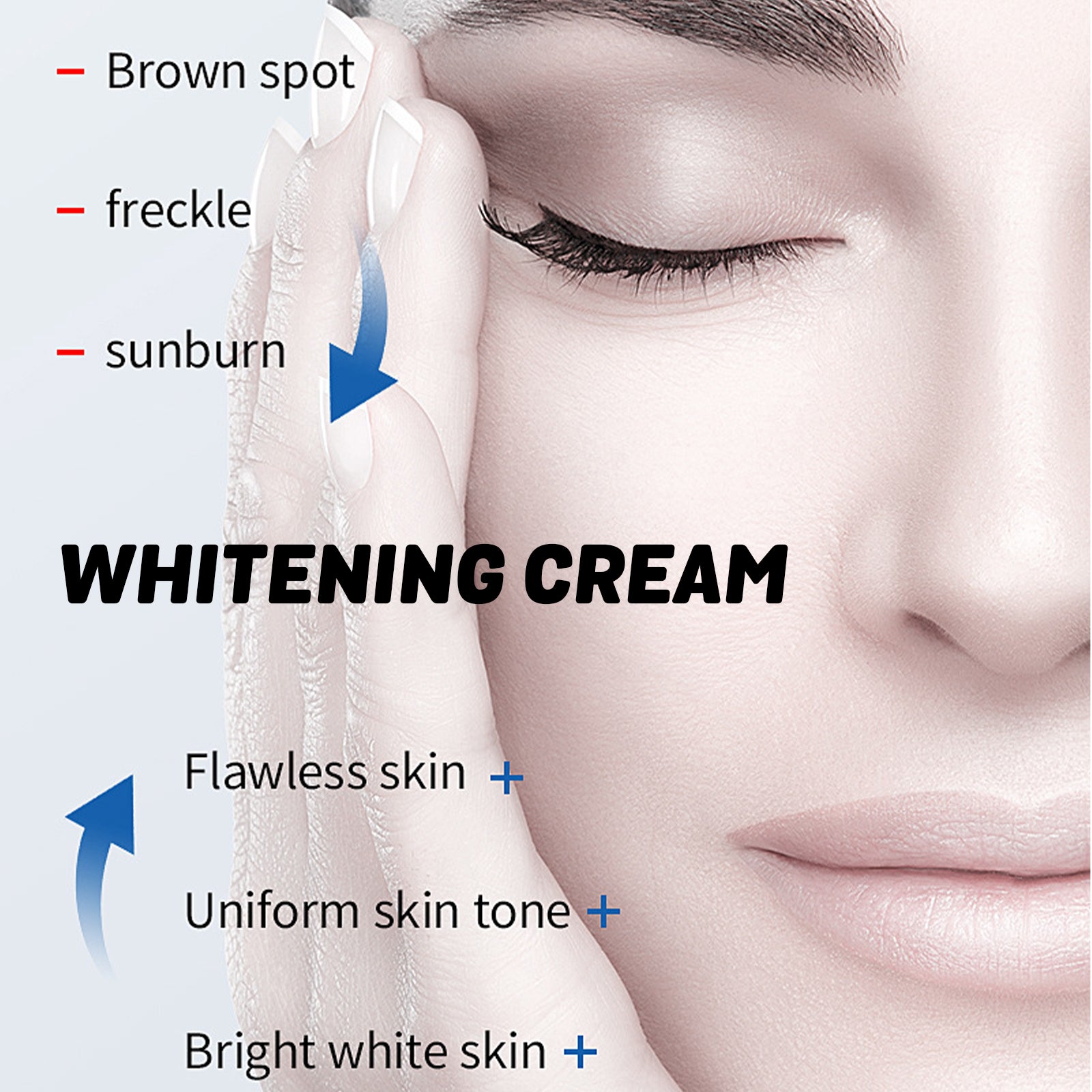 Whitening Cream, Refreshing Moisturizing And Brightening Skin Tone Natural Radiance Tender Skin Moisturizing Beauty Cream