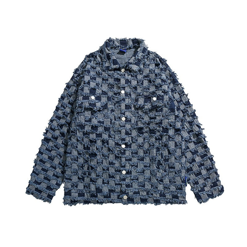 Snowflake denim jacket loose casual cardigan jacket