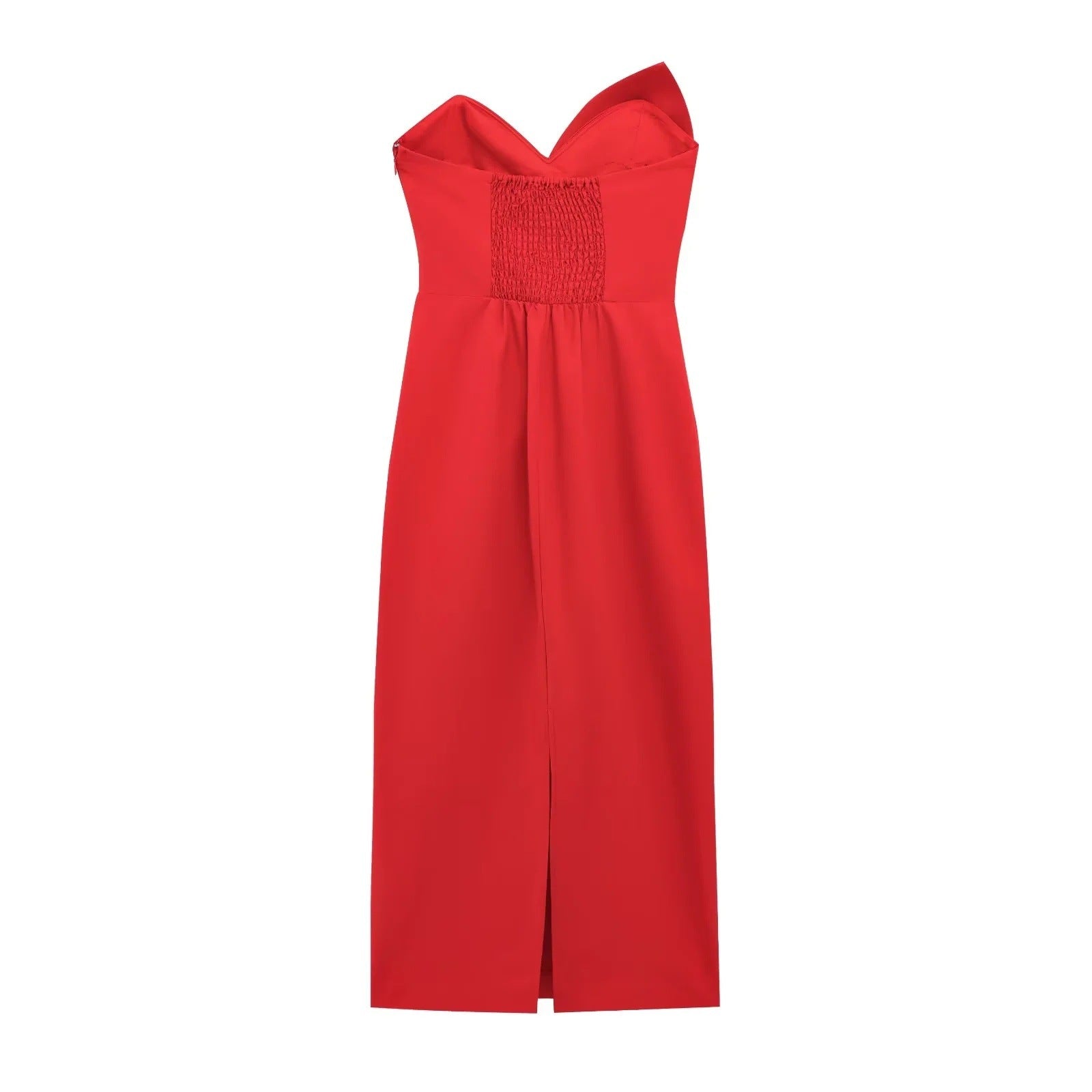 Women's Clothing Front Bow Decorated Pencil Dress