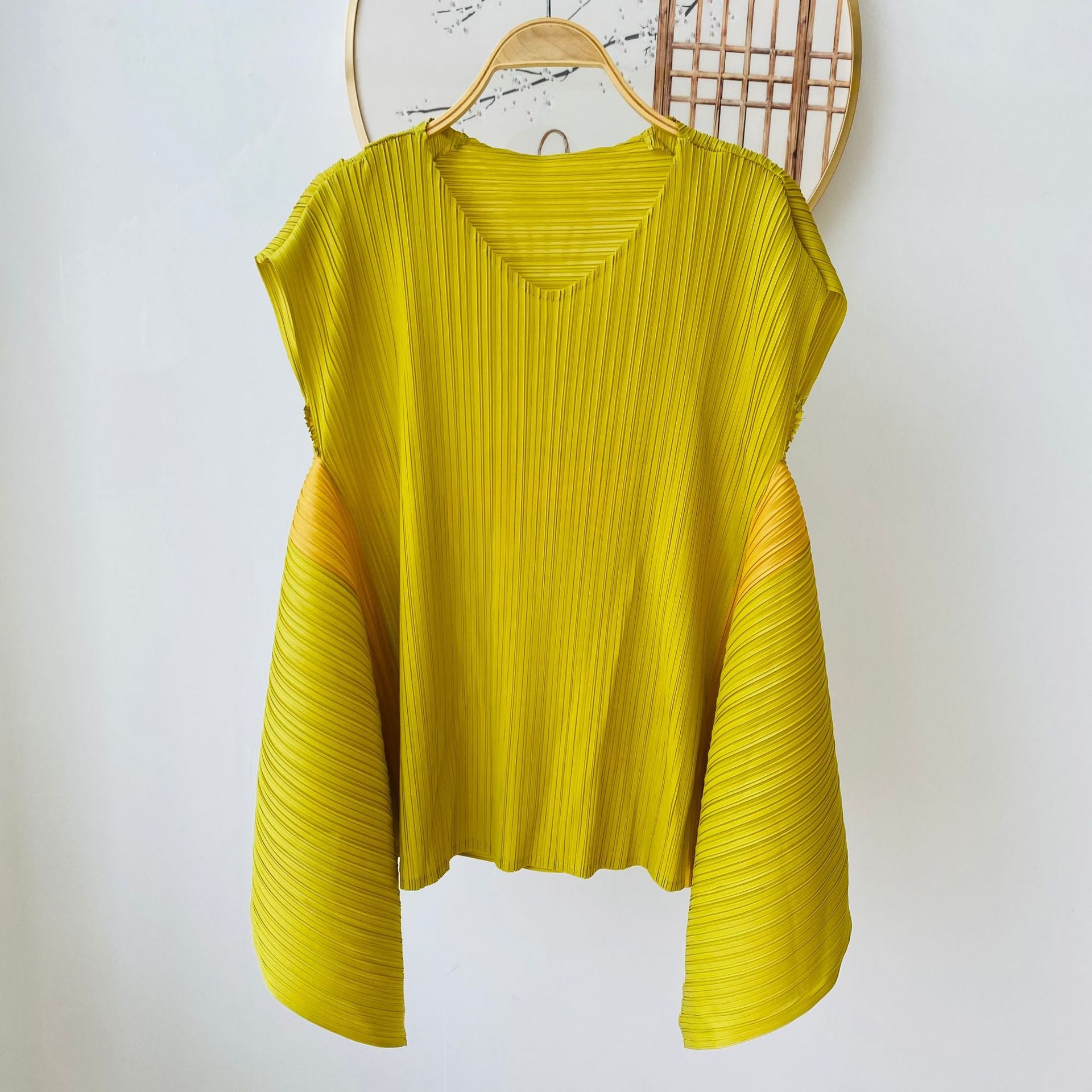 High-end Pleated Fashion Irregular Casual Top and Pants Set
