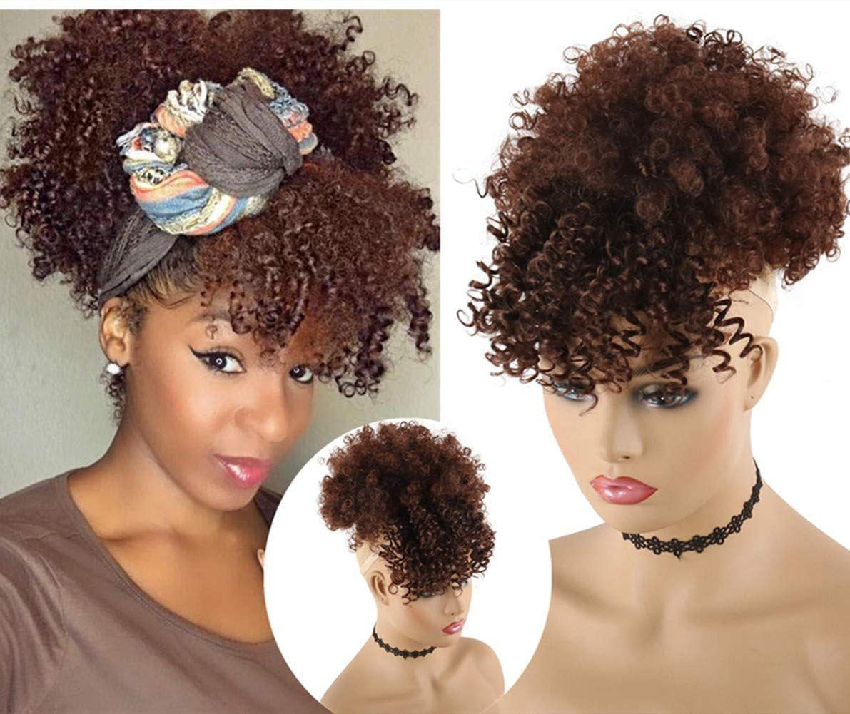 The Royal Puff – Curly Synthetic Updo Wig