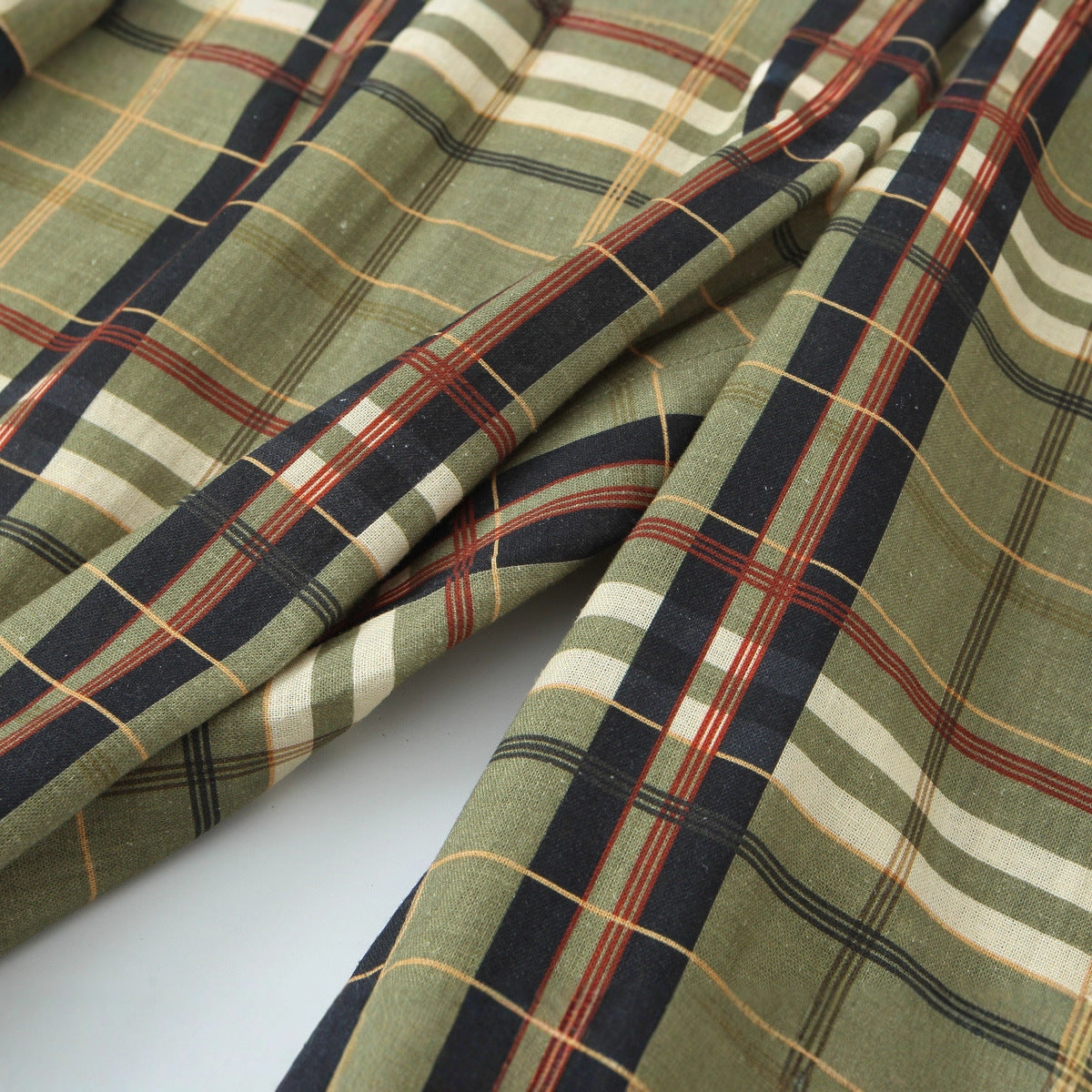 Women's Fashion Casual Linen Plaid Trousers