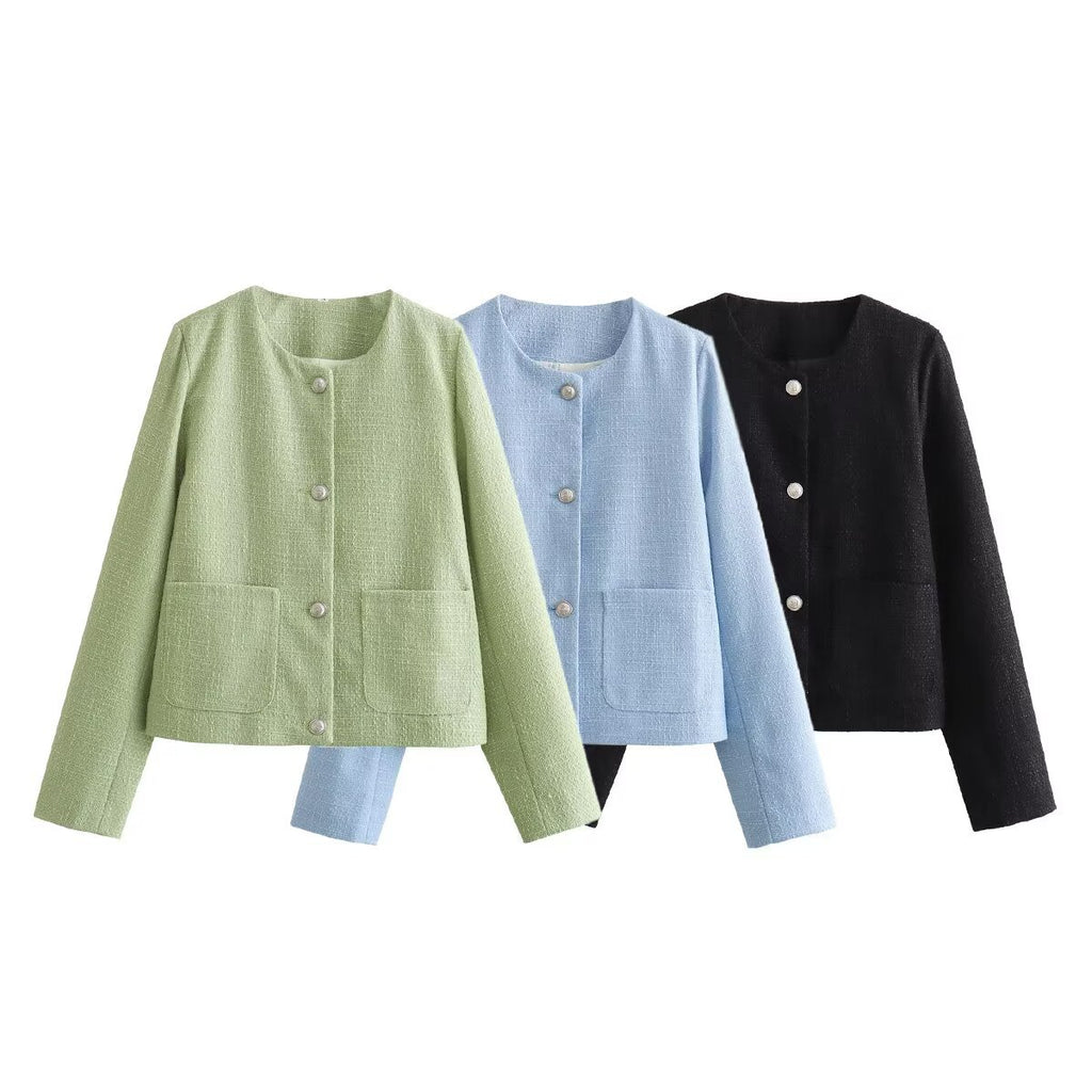 Women's Fashion Casual Textured Jacket