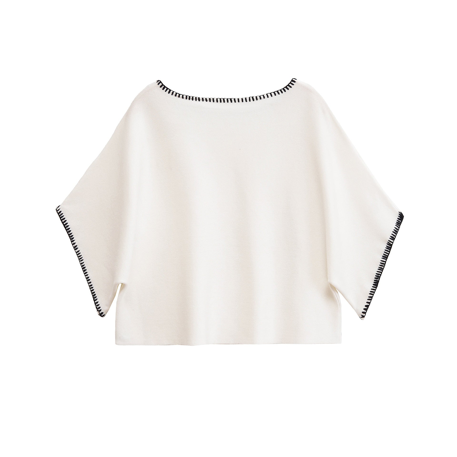 Fashion Casual Color Block Embroidery Knitted Sweater