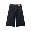 Street denim long casual shorts