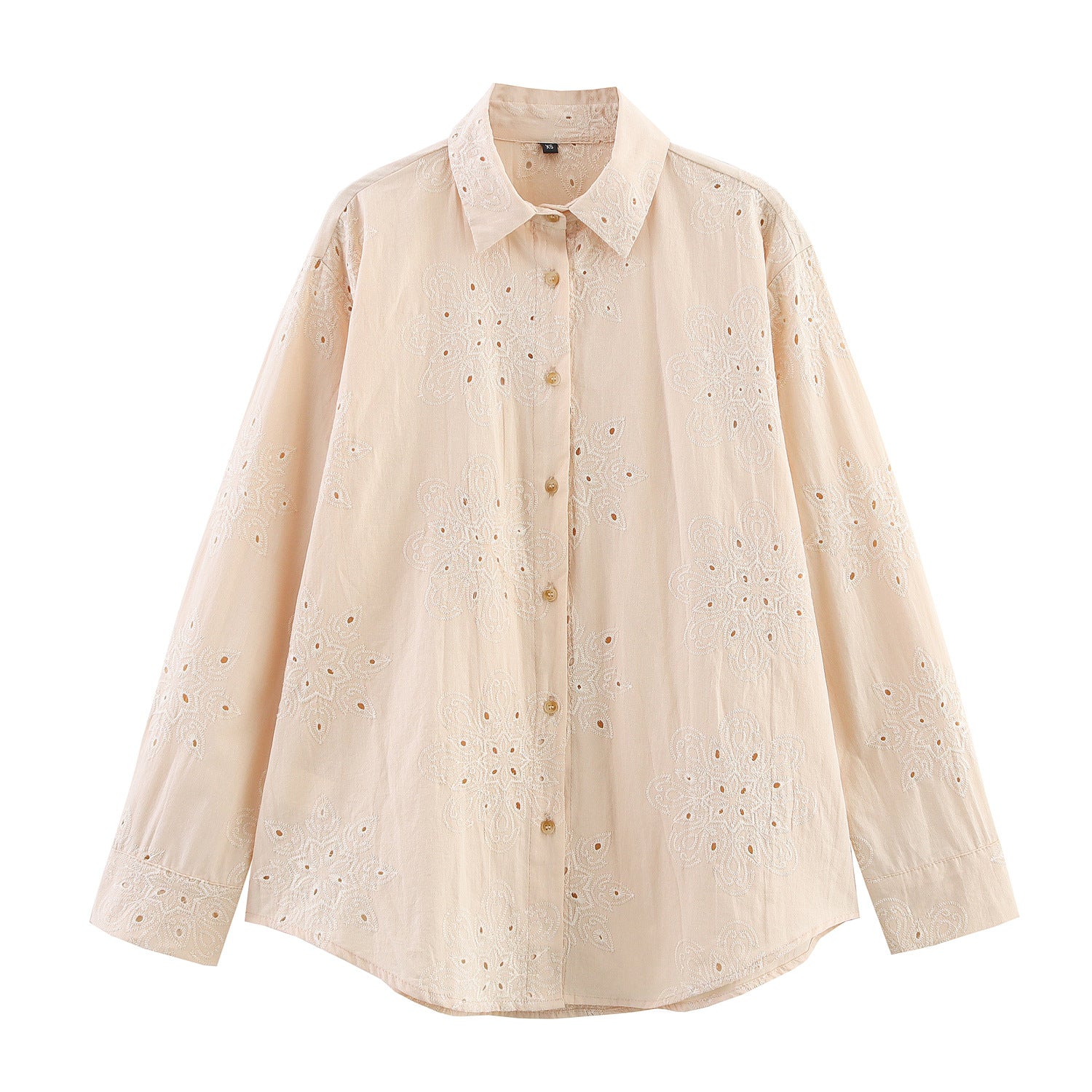 Women's Fashion Casual Embroidered Shirt