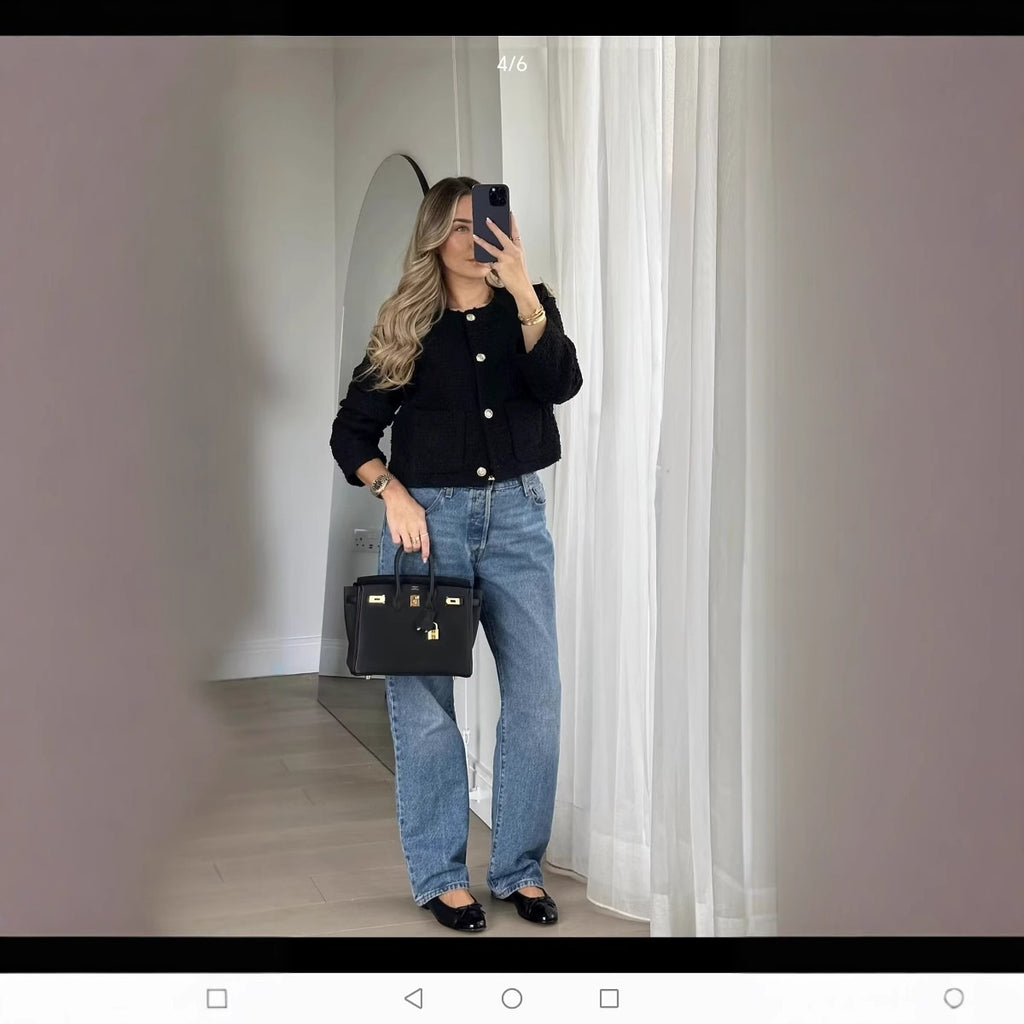 Women's Fashion Casual Textured Jacket