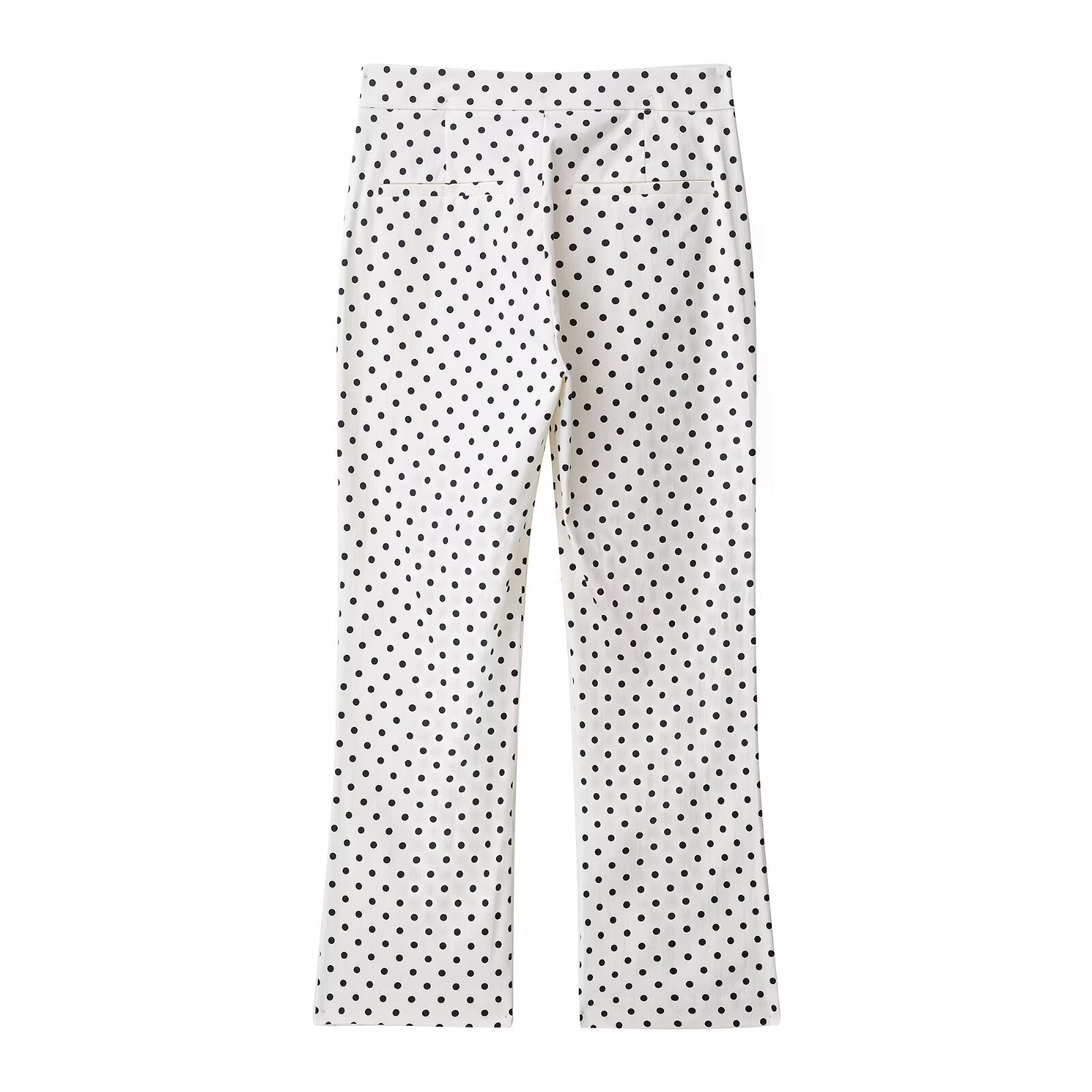 Women's Fashion Casual Polka Dot Mini Flare Pants