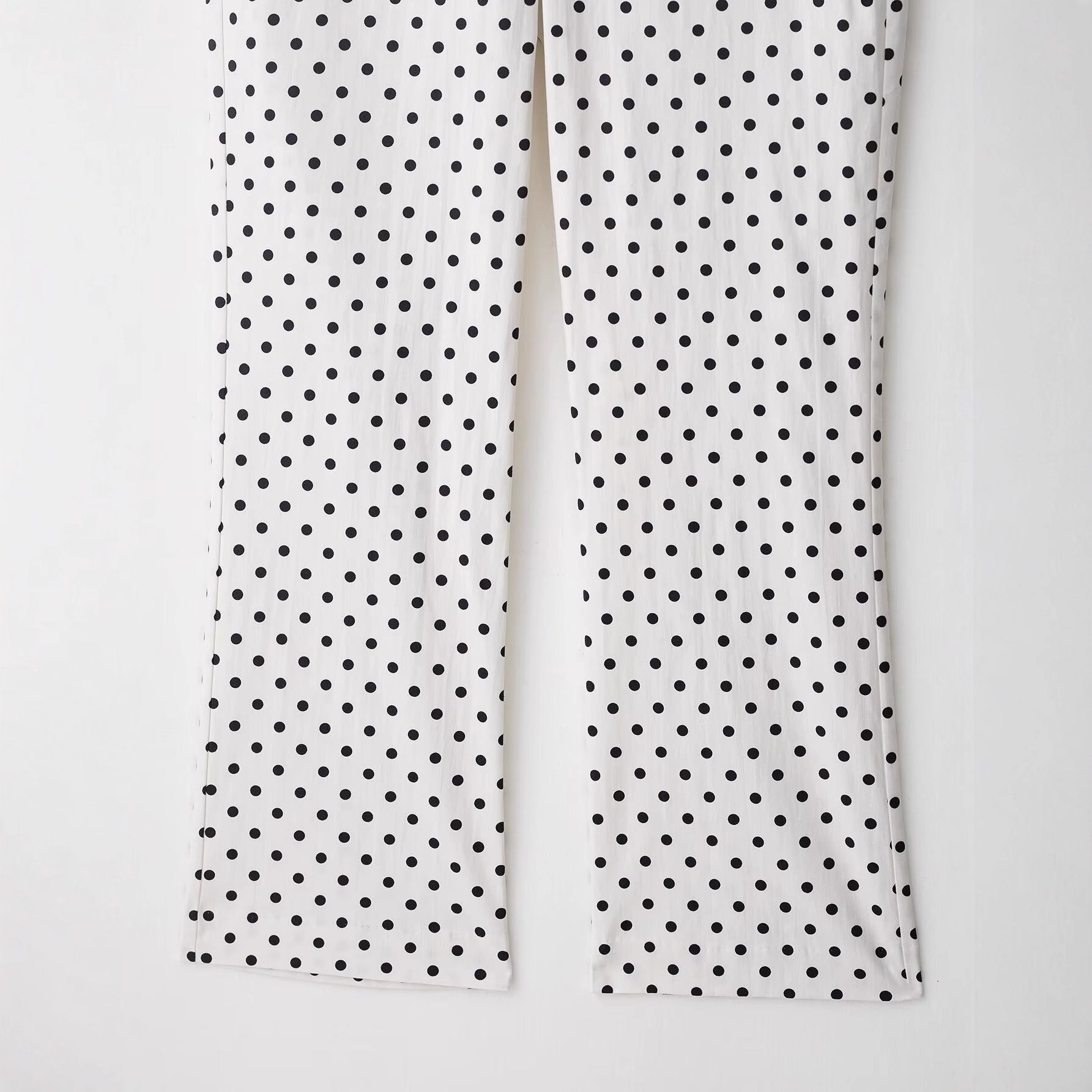 Women's Fashion Casual Polka Dot Mini Flare Pants