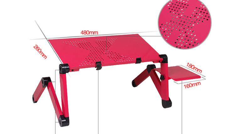 Table adjustable folding table for Lap Desk Computer mesa para notebook Stand Tray For Sofa Bed