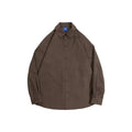 Solid color simple business casual long sleeved shirt for men