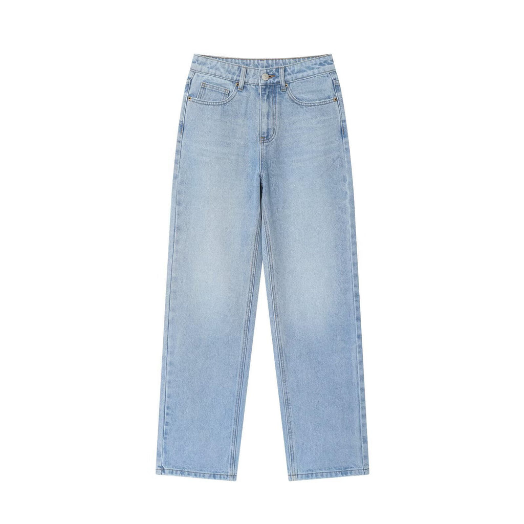 Women's Fashion Casual High-waisted Loose Comfortable Fit Denim Pants