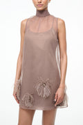 Chic Belted Sleeveless Dress for Women  Zipper Front, Casual Party Wear, Autumn and Spring Fashion Dress