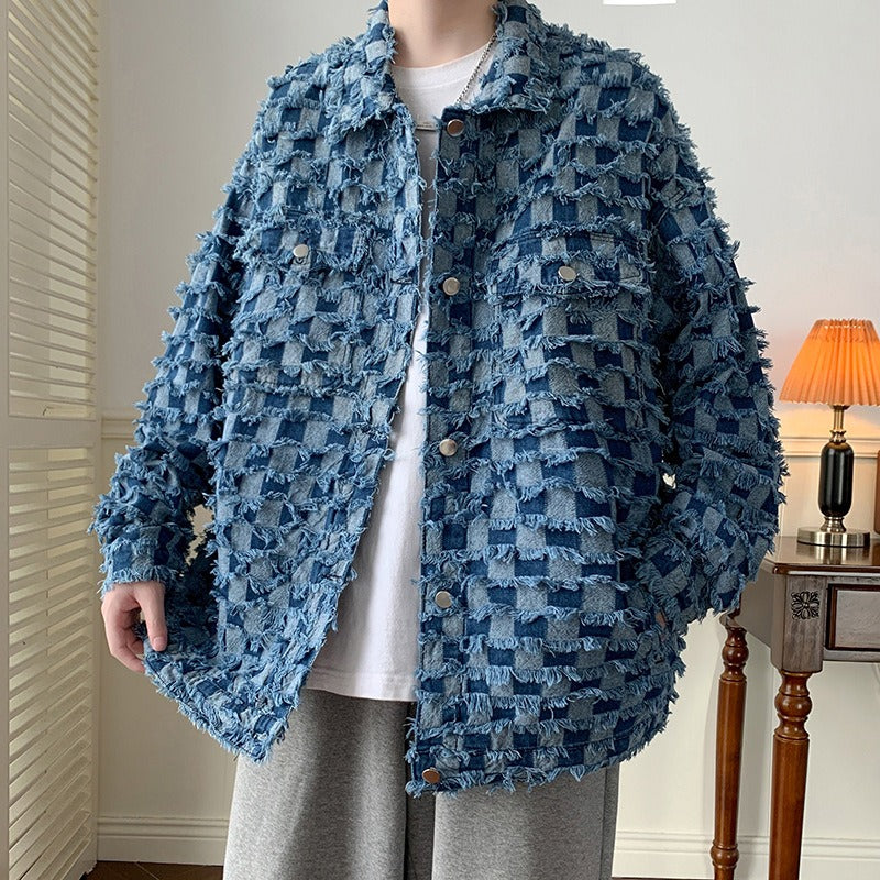 Snowflake denim jacket loose casual cardigan jacket
