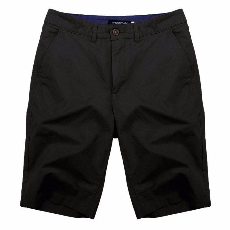 Fashion Casual Summer Shorts Men Cotton Knee Length chinos shorts Vintage Casual Men Shorts Fashion masculina Big Large Size