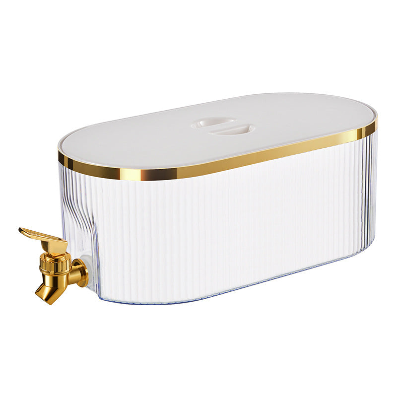 Refrigerator cold water bottle with faucet, large capacity, high temperature resistant picnic drink bucket