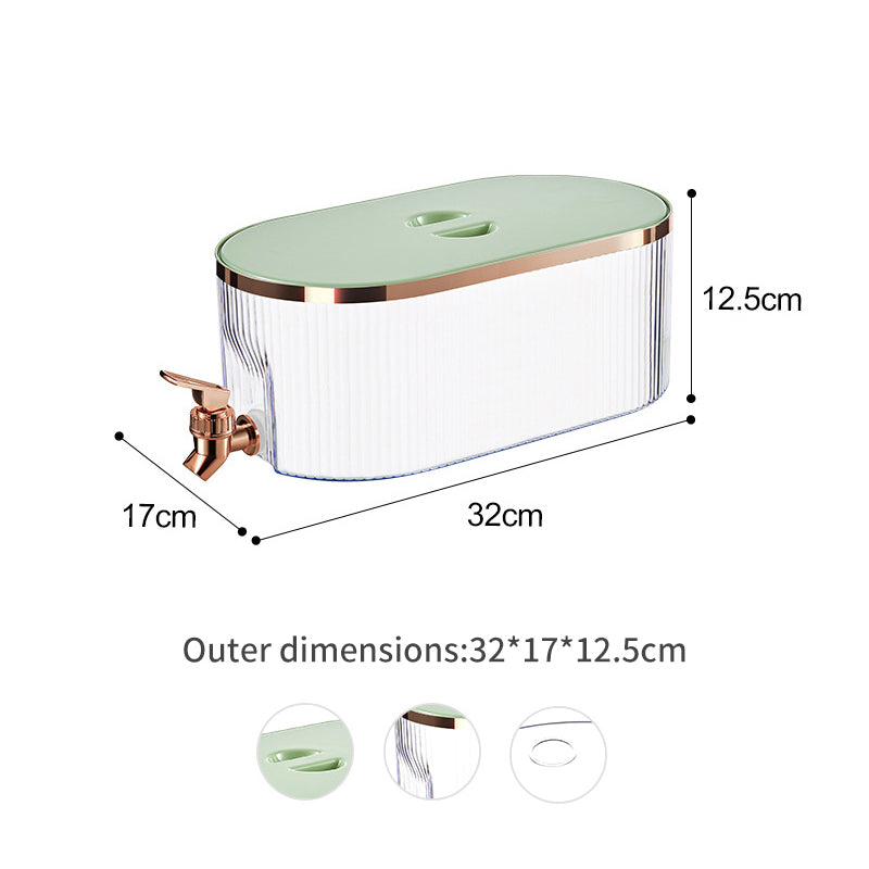Refrigerator cold water bottle with faucet, large capacity, high temperature resistant picnic drink bucket