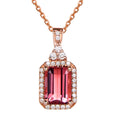 Brazilian red tourmaline pendant,  version of bouldering pendant chain